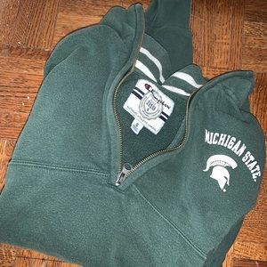 Michigan State quarter zip sweatshirt (size small)